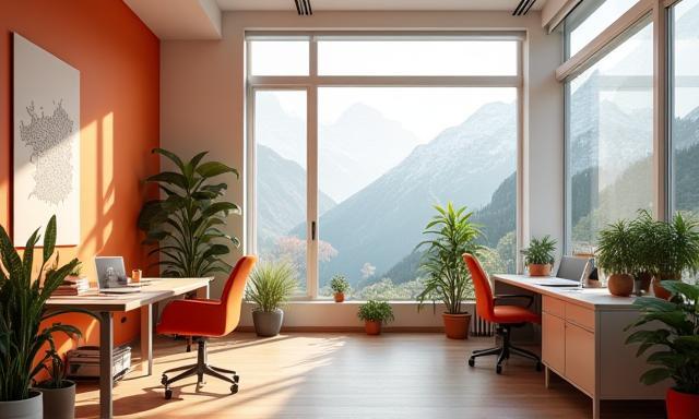 Modern office space representing Vignes Travel Guides in Austria